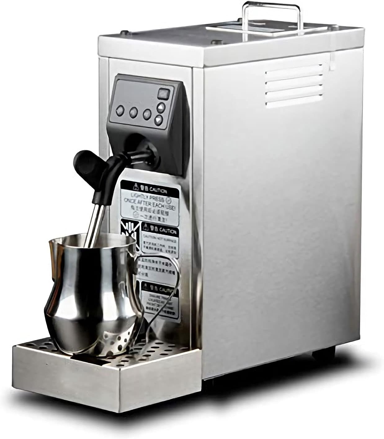 Commercial Milk Steamer 220V Milk Frother Automatic Electric Coffee Frothing Machine Steam Milk Bubble Machine