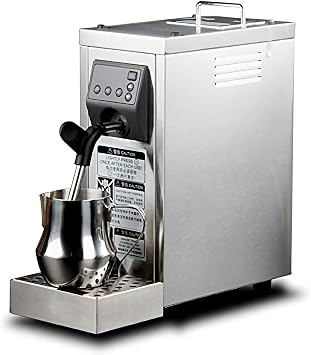 JFF Commercial Milk Steamer 220V Milk Frother Automatic Electric Coffee Frothing Machine Steam Milk Bubble Machine