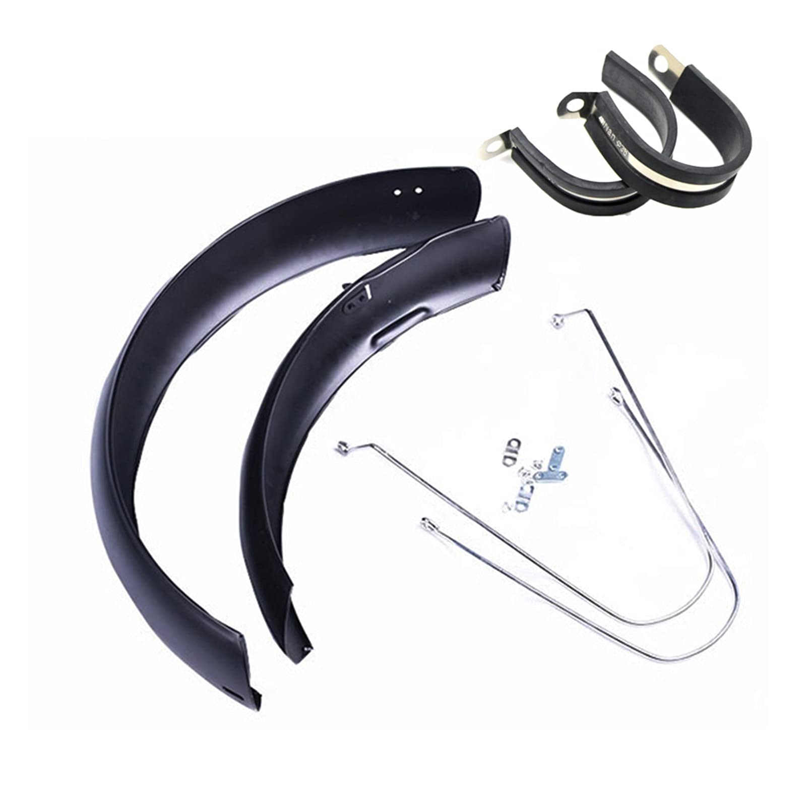 Garde-boue de vélo – Garde-boue avant et arrière, garde-boue de vélo de motoneige de 20 pouces, garde-boue de vélo électrique, ailes de vélo électrique en alliage d'aluminium, pièces de cyclisme solid