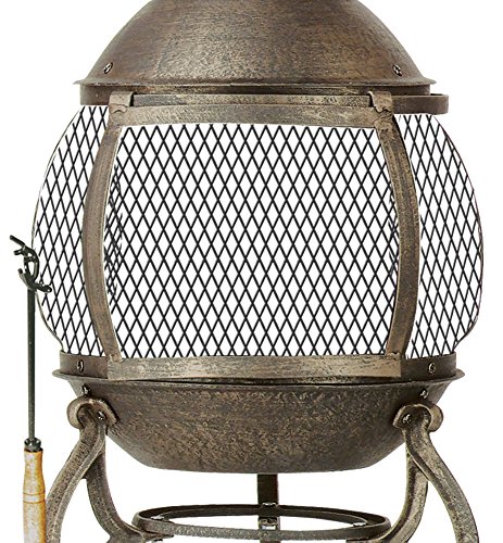 Product Image 4: Deckmate Corona 3 Ft. High Outdoor Steel Chimenea Fireplace Model 28063