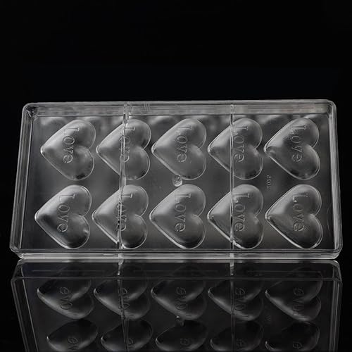 Miniatura 5 de Grainrain Moldes de chocolate de plástico Moldes de caramelo de flores rectangulares Moldes de policarbonato de plástico Moldes de chocolate