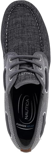 Miniatura 4 de Nautica Zapatos náuticos casuales para hombre, mocasines con puntera tipo mocasín con plantilla acolchada, tenis de moda de cubierta