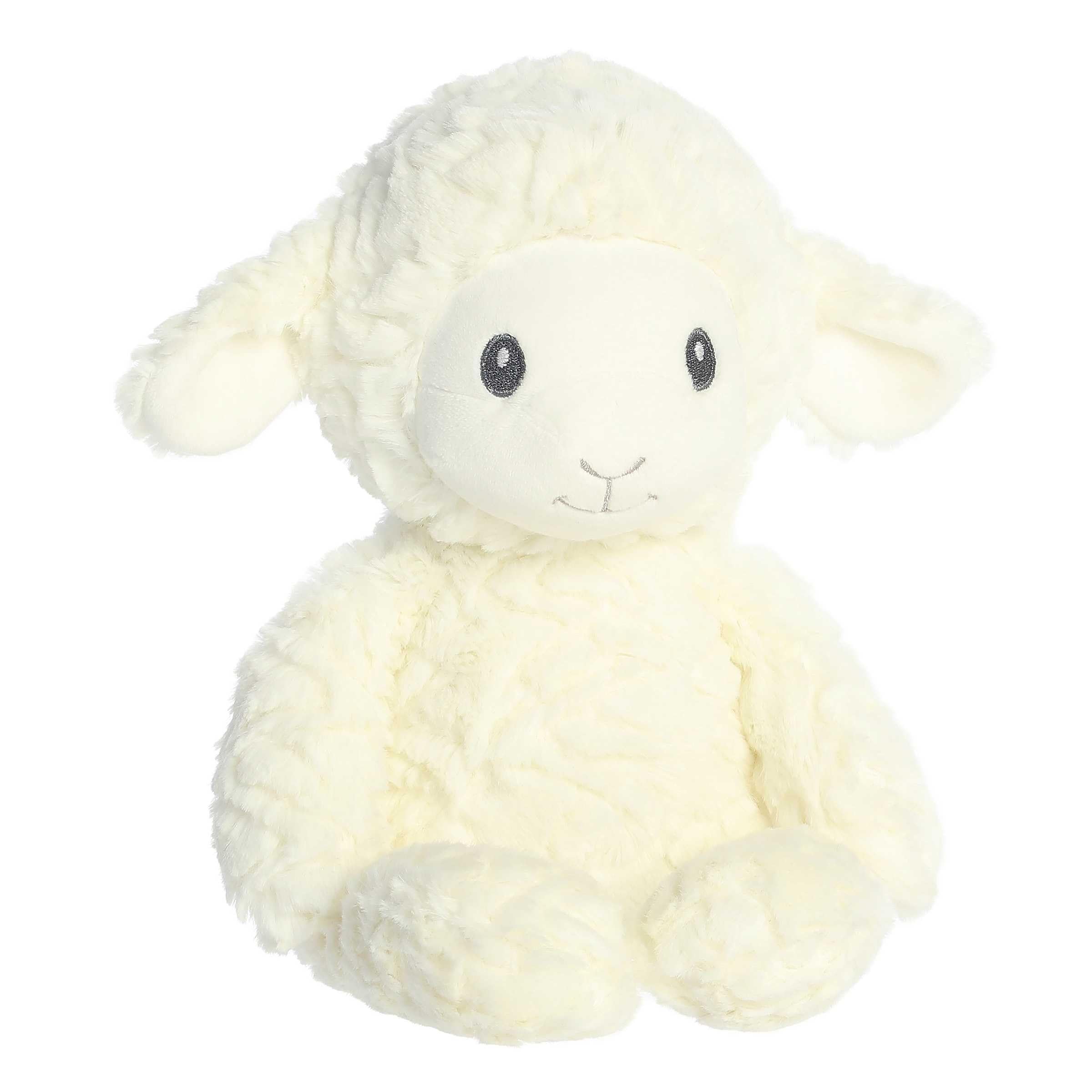 Aurora(r) Adorable Huggy Collection(tm) Leah Lamb(tm) Baby Stuffed Animal - Comforting Companion - Sensory Stimulation - White 13 Inches - Image 2