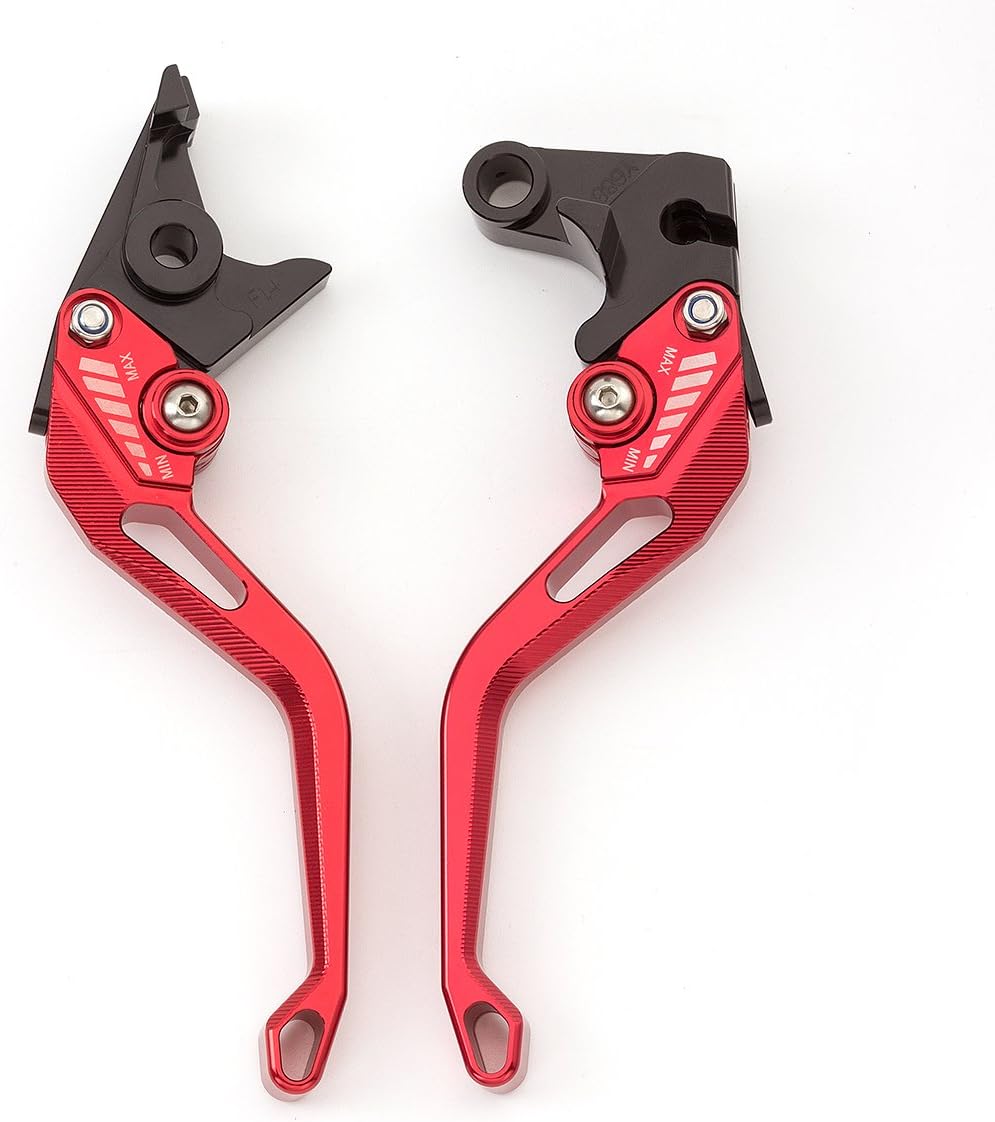 CNC Motorcycle Brake Clutch Levers Handle Compatible with Speed Triple 900cc T509 900cc 1994-1999 1999 1998 1997 1996 1995 1994 Brake(148mm 3D Red)