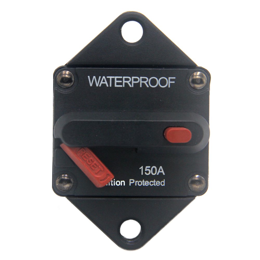 ZOOKOTO 150A Circuit Breaker, Hi-Amp Fuse Inverter with Manual Reset for Marine Auto Truck ATV Caravan, Waterproof, 12V- 48V DC 150 Amps-image-29