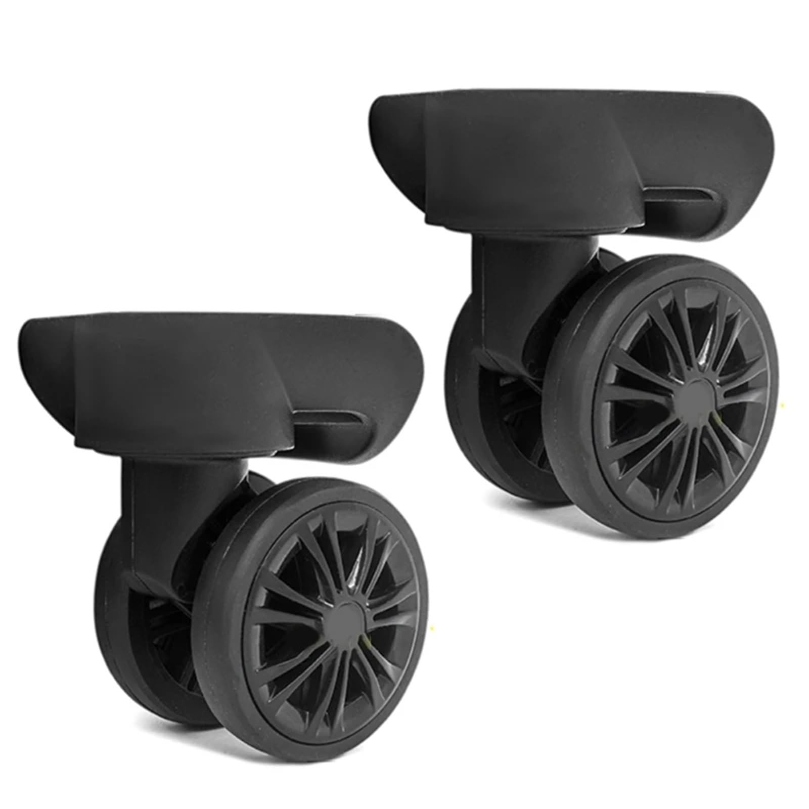 GYEQXKT 360° Swivel Luggage Replacement Wheels - 1 Pair Travel Suitcase Casters for Easy Rolling - Compatible with Most Spinner Luggages (W192)