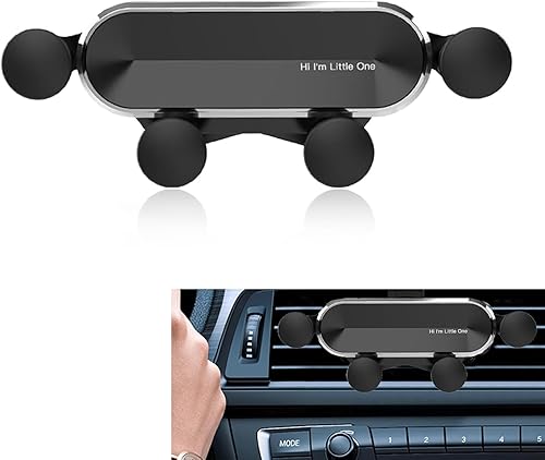 Miniatura 1 de Soporte para teléfono celular con ventilación de aire, soporte de navegación antideslizante y antivibraciones con protección de silicona, bloqueo