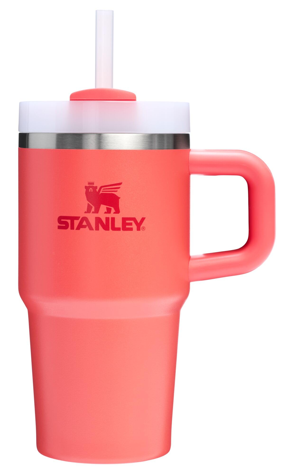 STANLEY Quencher H2.0 Flow State Tumbler, 20 oz, Hot Coral