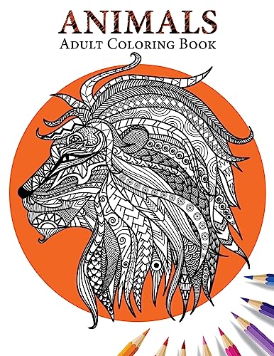 Animals: Adult Coloring Book