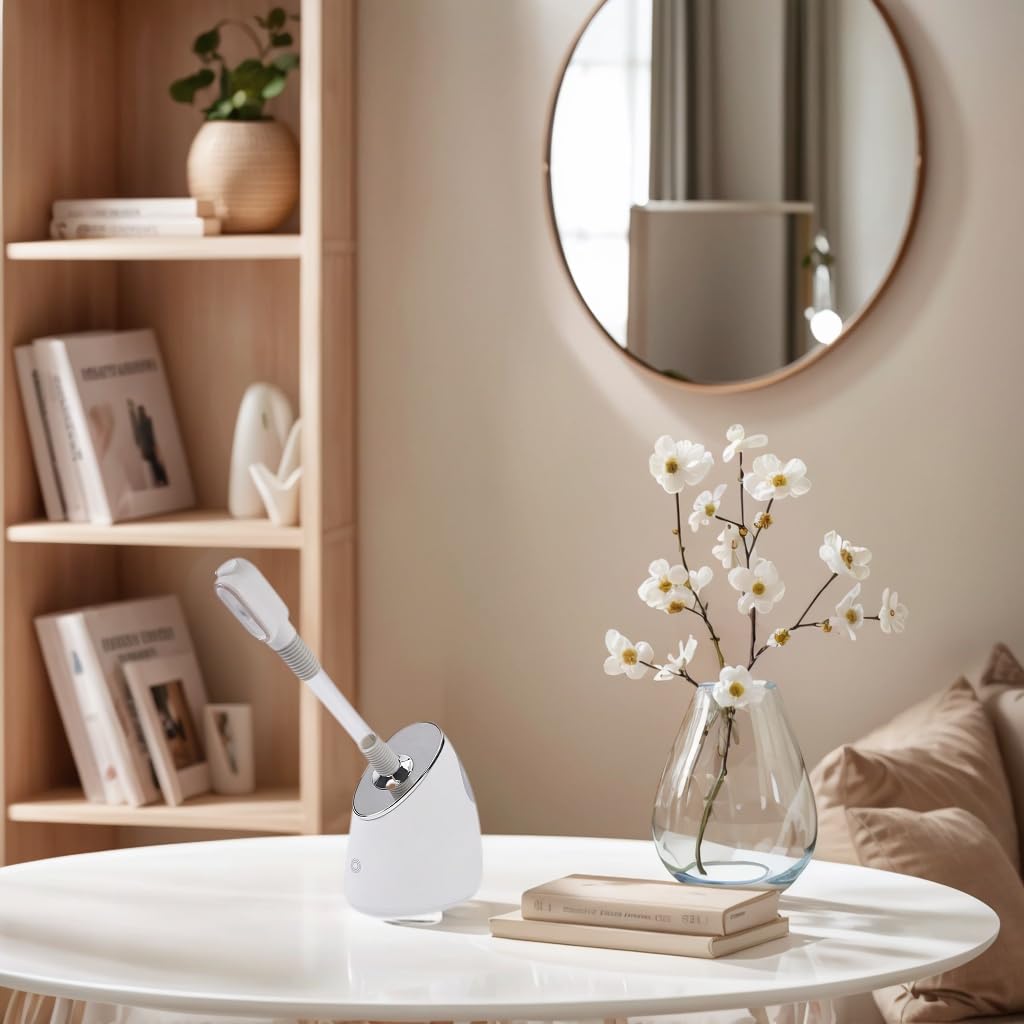 Vaporisateur facial extensible nano ionique 360 degrés humidificateur chaud nettoyage peau spa