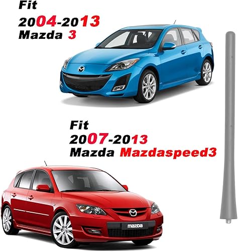 Miniatura 5 de Mástil de antena de radio de 7 pulgadas compatible con modelos Honda Acura Mazda Subaru Select, reemplazo directo, antena de techo corto, goma