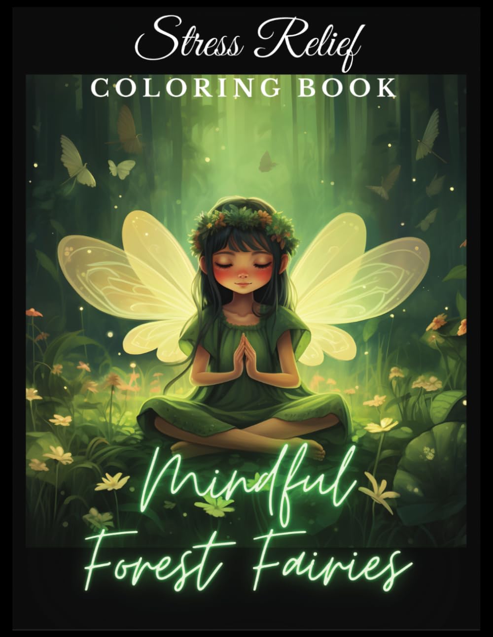 Mindful Forest Fairies: Stress Relief Coloring Book