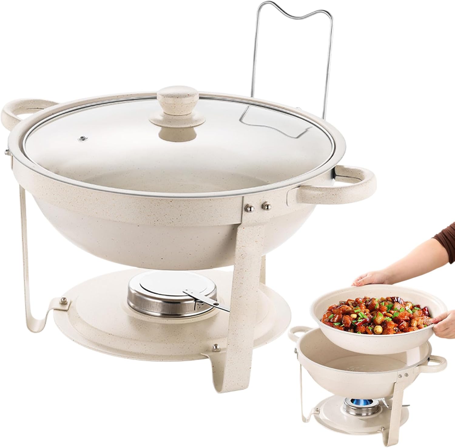 Bird Cage Feeder - Automatic Transparent Food Dispenser for Aviary Use | Double Stand Design, Clear Seed Container, Easy Refill Opening & Stable Hanging Setup for Finch Monk Parrots Garden Backyard Co