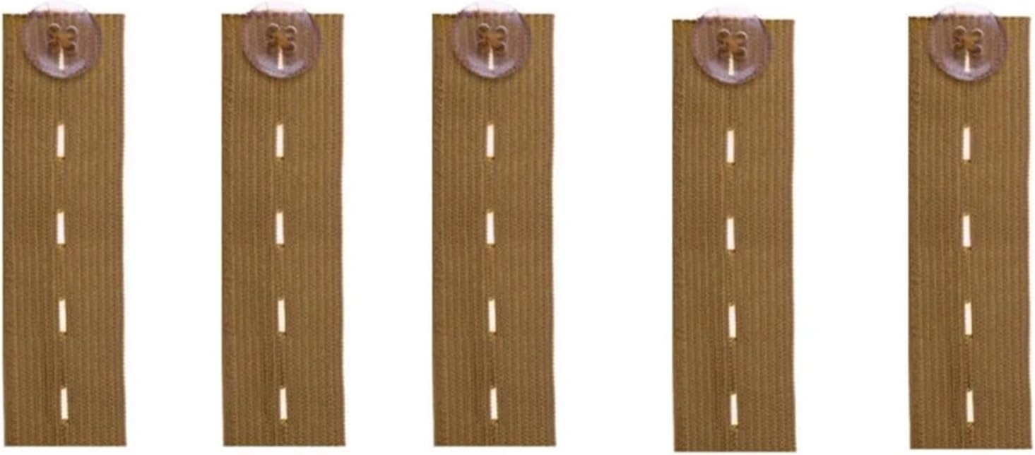 Waistband Extenders 40 Pcs Jeans Waist Extension Buckle Unisex Waistband Button Pant Elastic Extender Belt Adjustable(Brown)
