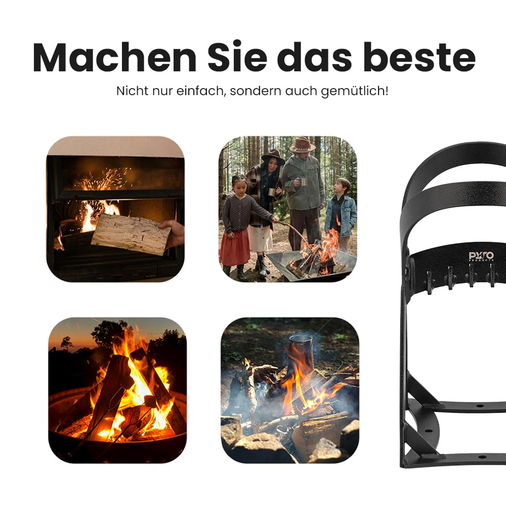 Holzspalter Gusseisen, Anzündholz Spalter mit Spalthammer