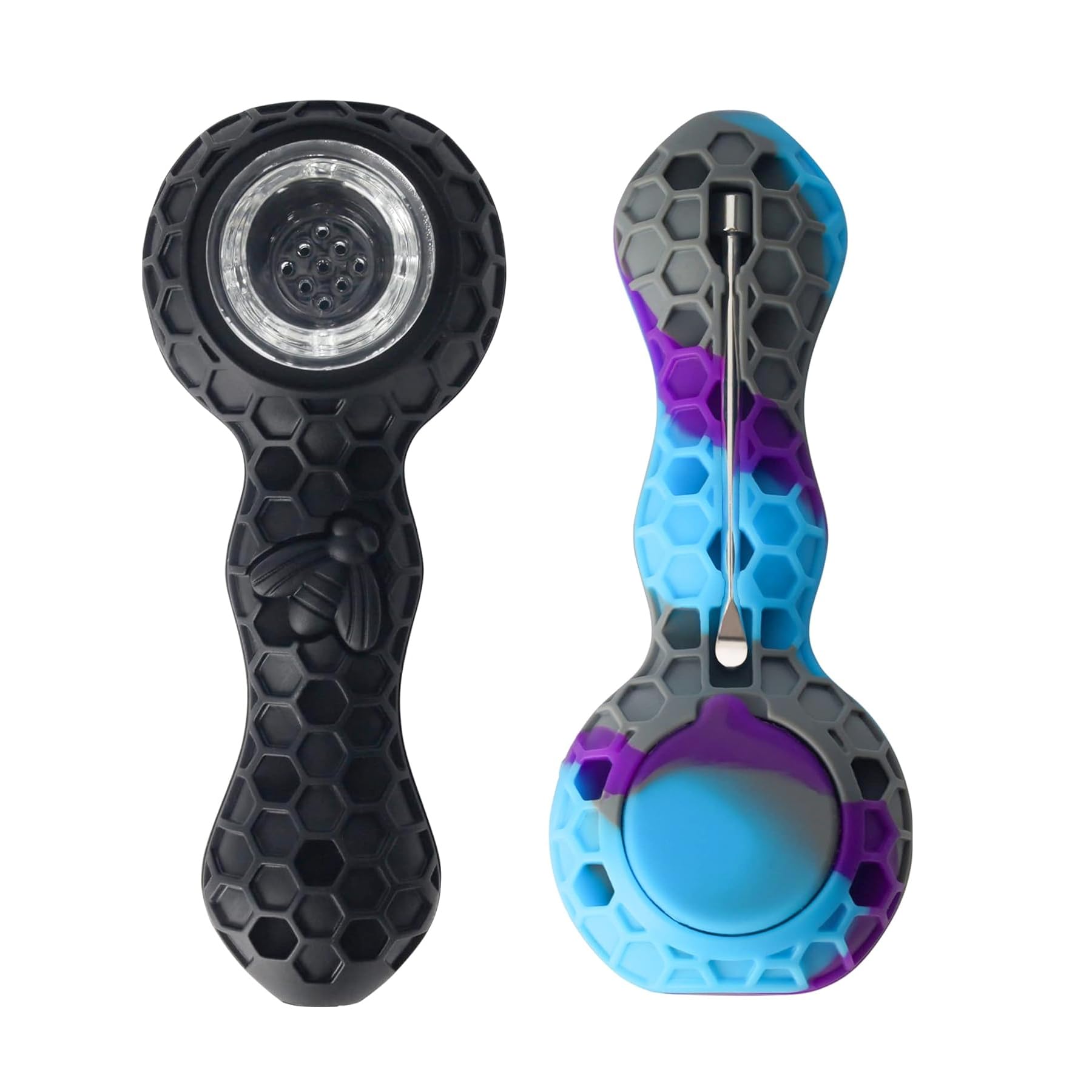 2 Pack Tobacco 𝑺𝒎𝒐𝒌𝒊𝒏𝒈 Pipe Set | Portable Pipe Complete Set
