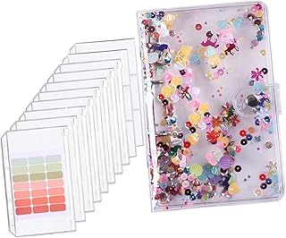 WATIIFUFU 1 conjunto de livro de conta armazenamento de cartão de crédito material de escritório caderno de economia de dinheiro bolsa com zíper bolso para notebook diário bolso cadernos blocos de notas envelopes com zíper de dinheiro mini