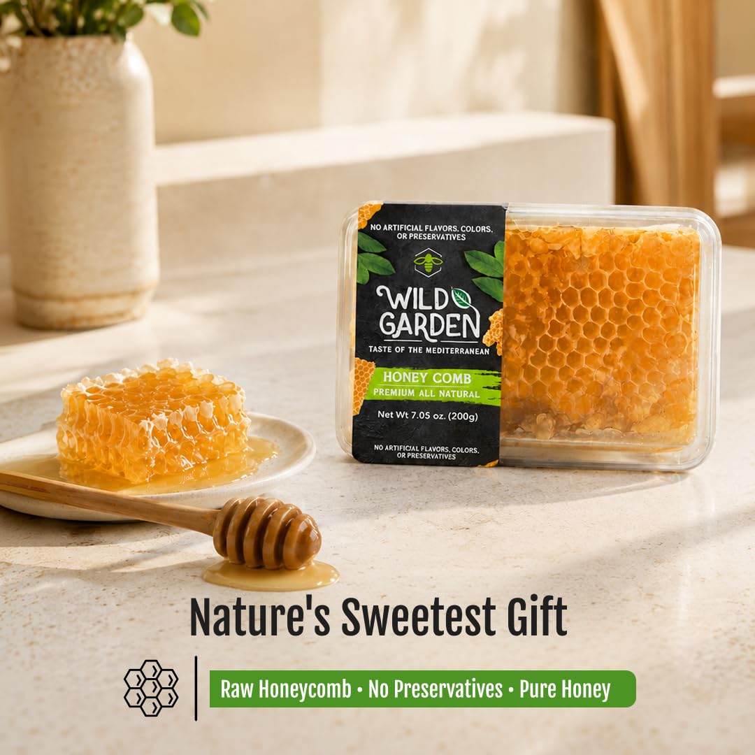 Amazon.com : Wild Garden 100% Raw Pure Bee Honeycomb - No