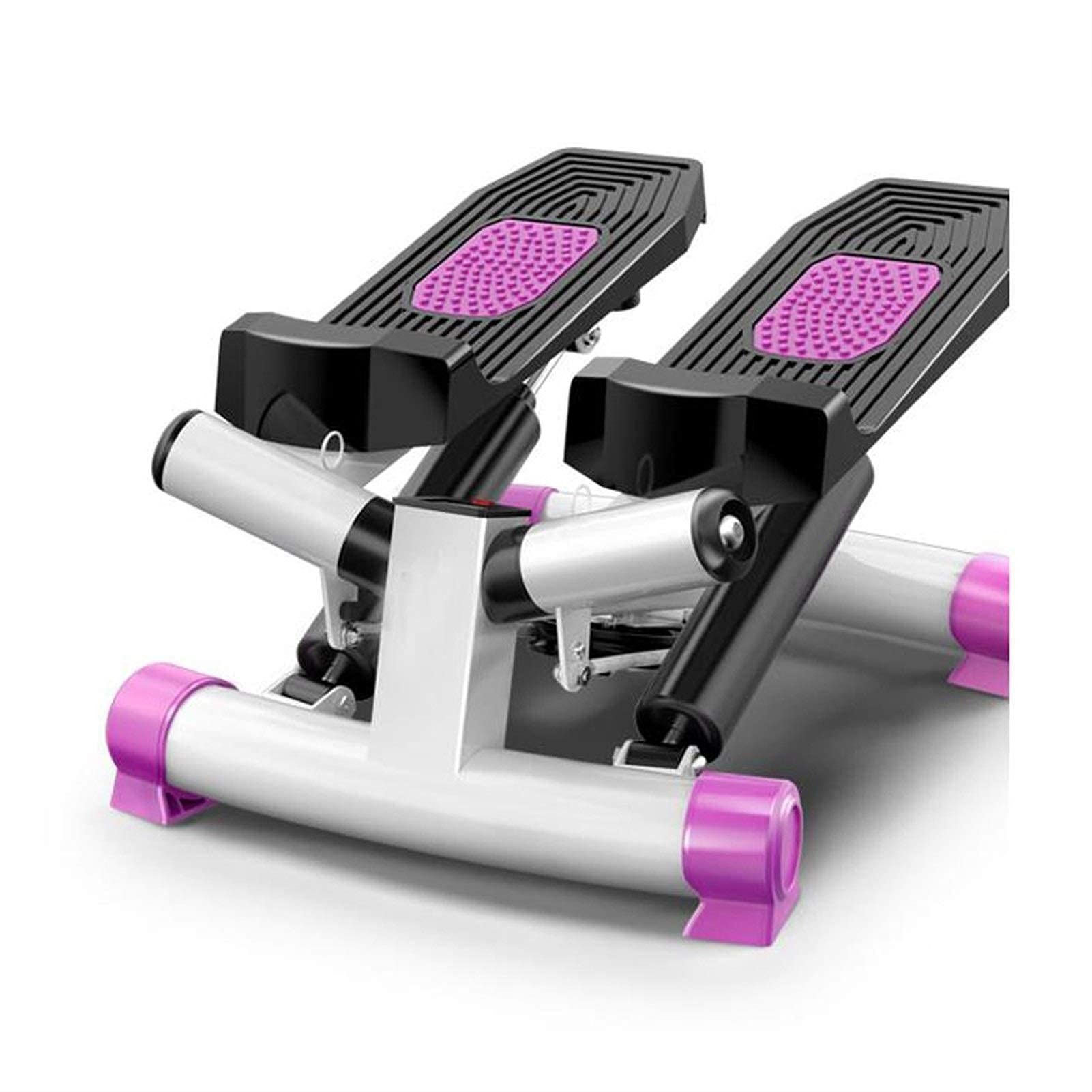 AYCDL Mini-Stepper Swing Stepper Twist Stepper Step Machine with LCD Monitor Free Installation Silent Hydraulic Pedal Machine Home Mini Twist Stepper Exercise Equipment,Purple
