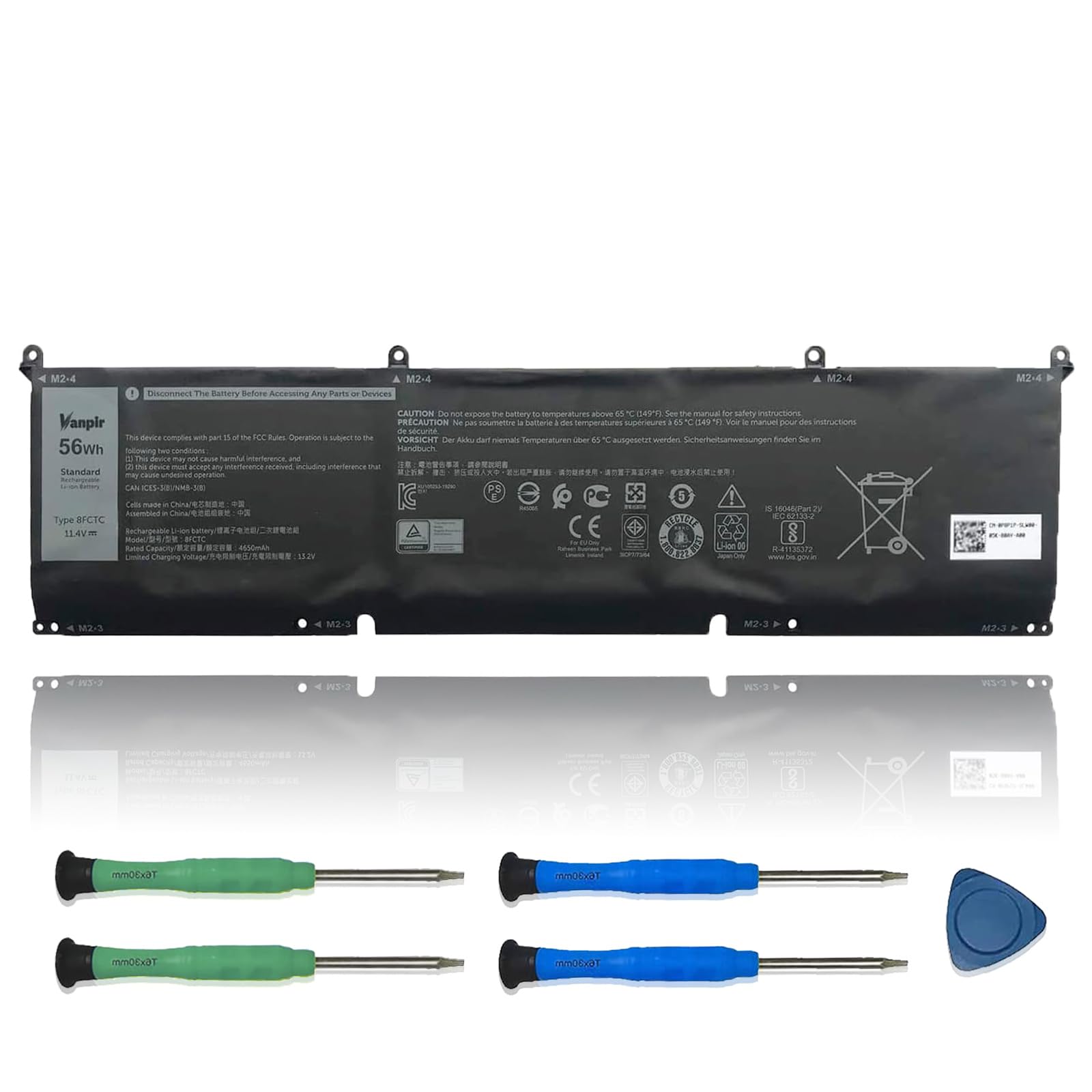 Amazon.com: VANPIR 8FCTC Laptop Battery Compatible with Dell XPS