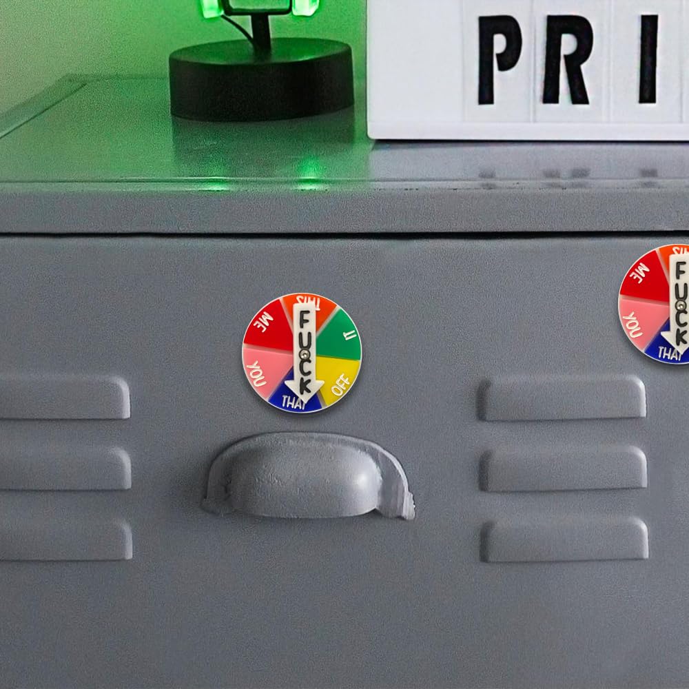 Aimants "Fuck Spinner" - 3 Pièces, Jouets Anti-stress Colorés Pour Frigo/bureau