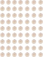 Vista 2 de Mandala Crafts - 2000 cuentas de madera redondas pequeñas de 6 mm para manualidades, suministros de macramé - Cuentas de madera natural sin terminar