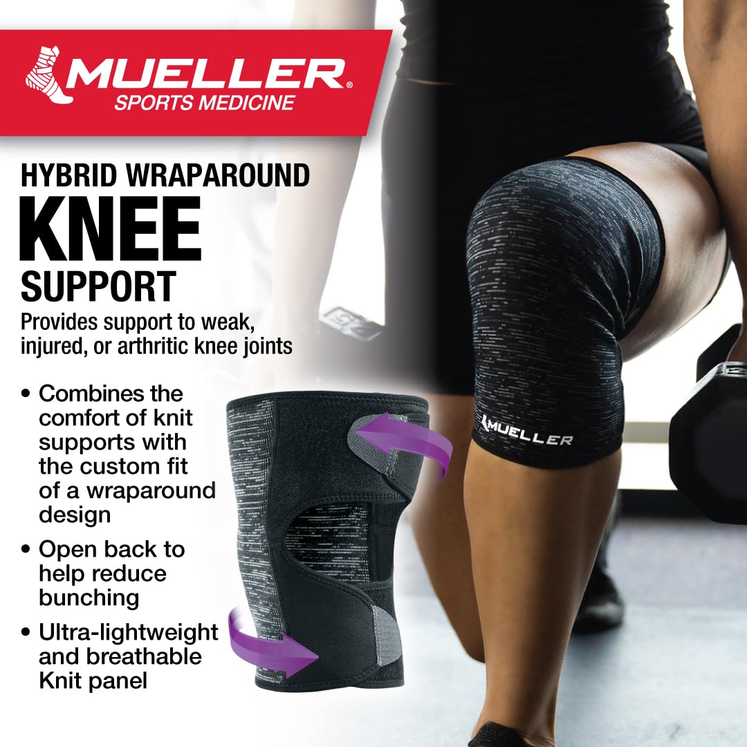 Mueller Mueller Hybrid Wraparound Knee Support, OSFM