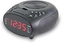 Vista 1 de GPX Radio despertador doble CD, carga superior, FM, negro (CC318B)