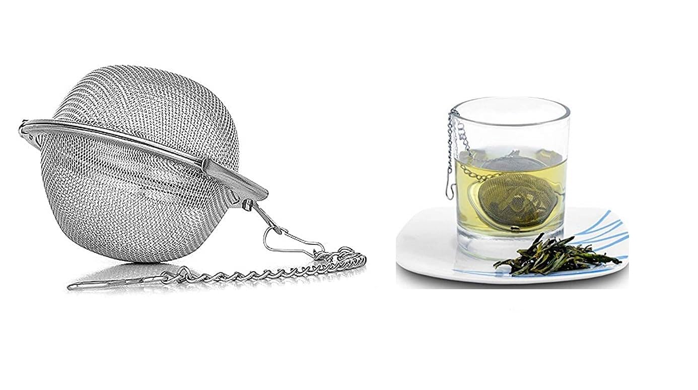 Stainless Steel Tea Ball - Brew Loose Leaf Tea & Coffee -5 Stainless Steel Tea Ball - Brew Loose Leaf Tea & Coffee -5