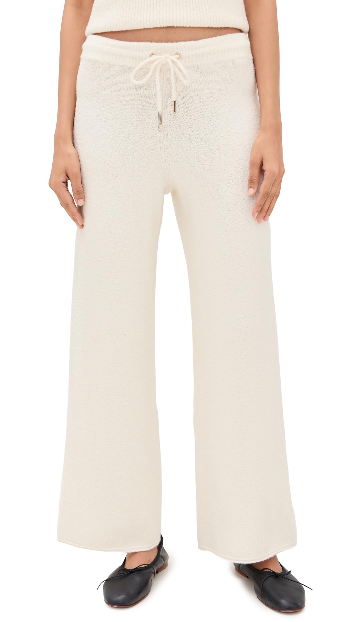 Splendid Womens x Cella Jane Boucle Sweater Pants Snow Off White M