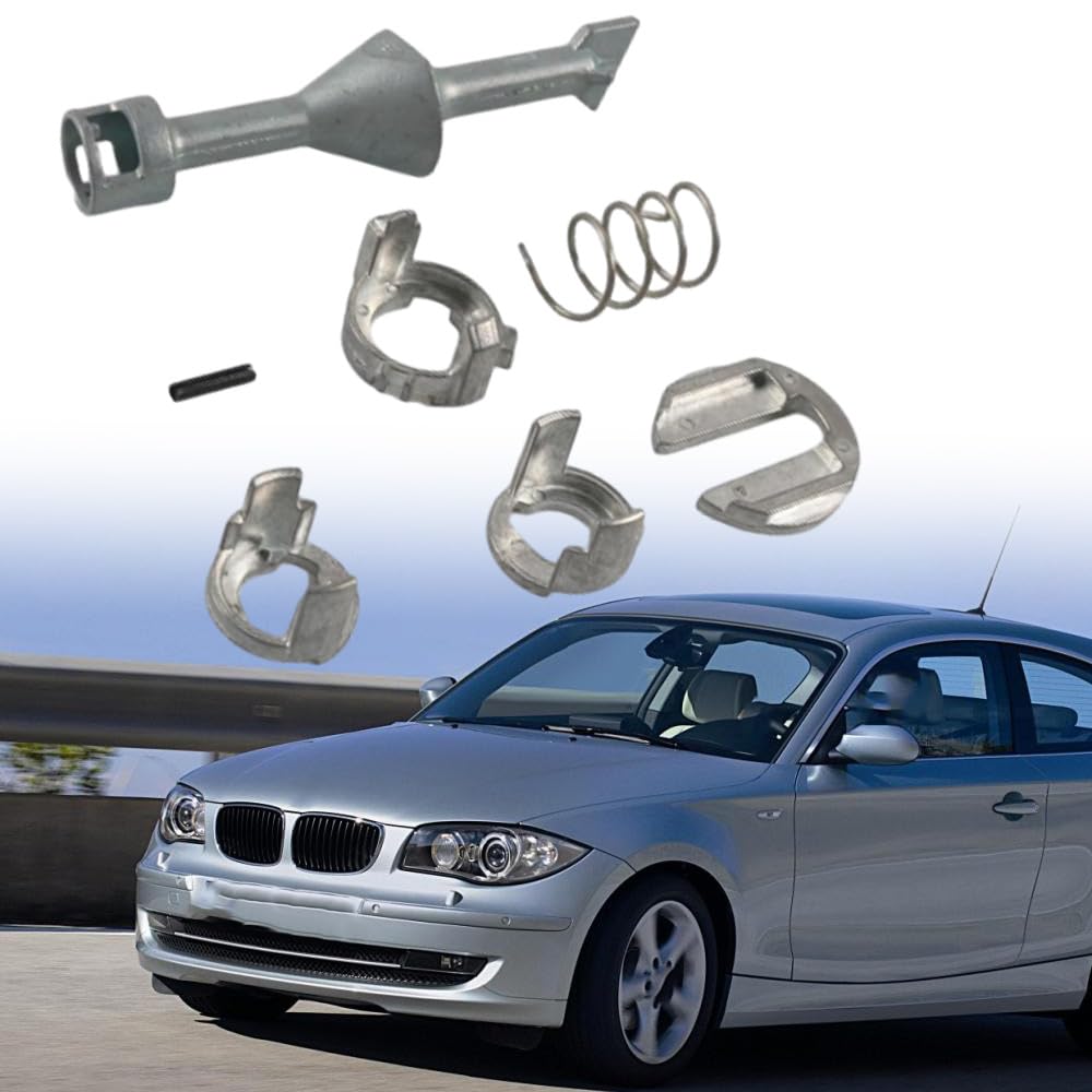 Kit Reparación Bombín Cerradura Puerta compatible con BMW E81 E82 | Cilindro Cerradura Puerta Delantera, compatible con BMW Serie 1 E81 E82 E87 E88 2007-2011, Zinc Alloy
