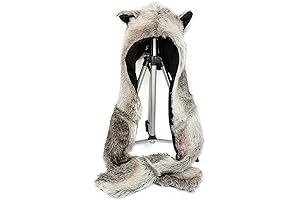 Winter Essential: Chic Plush Faux Fur 3-in-1 Animal Hood Hat