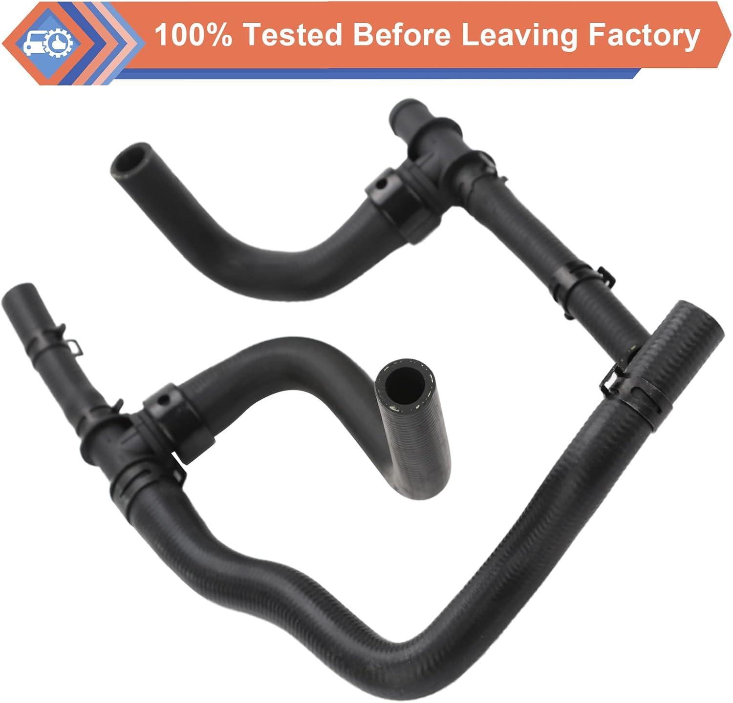 HVAC Heater Hose Pipe Kit With TEE For Return Compatible With Dodge Vehicle 2008-2020 Journey 2.4 VVT, Replace#5058437AD 5058437AI 5058437AK