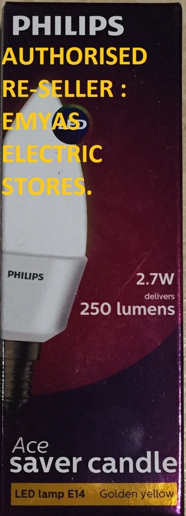 Ace Saver Base E14 2.7-Watt LED Bulb (Pack of 4, White)