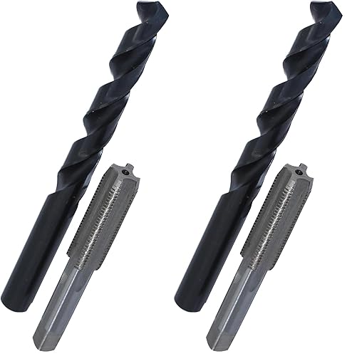 Miniatura 19 de Drill América - Juego de brocas para taladro y llave de acero para alta velocidad POU (#0-80 - 1-1/2"-12, m1.6 - m36, NC, NF). Set de taladro