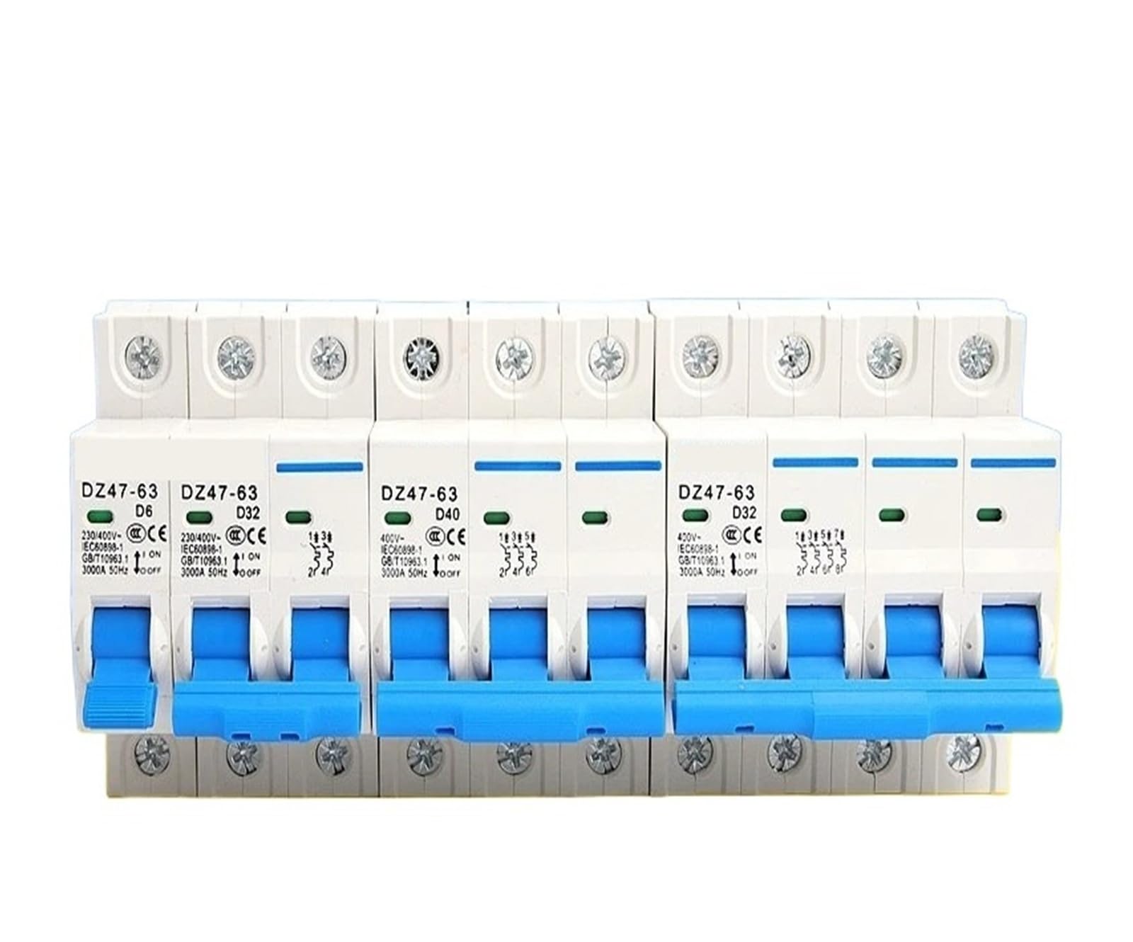 Interruptor de aire DZ47-63 con protección térmica 10A para evitar sobrecargas 3
