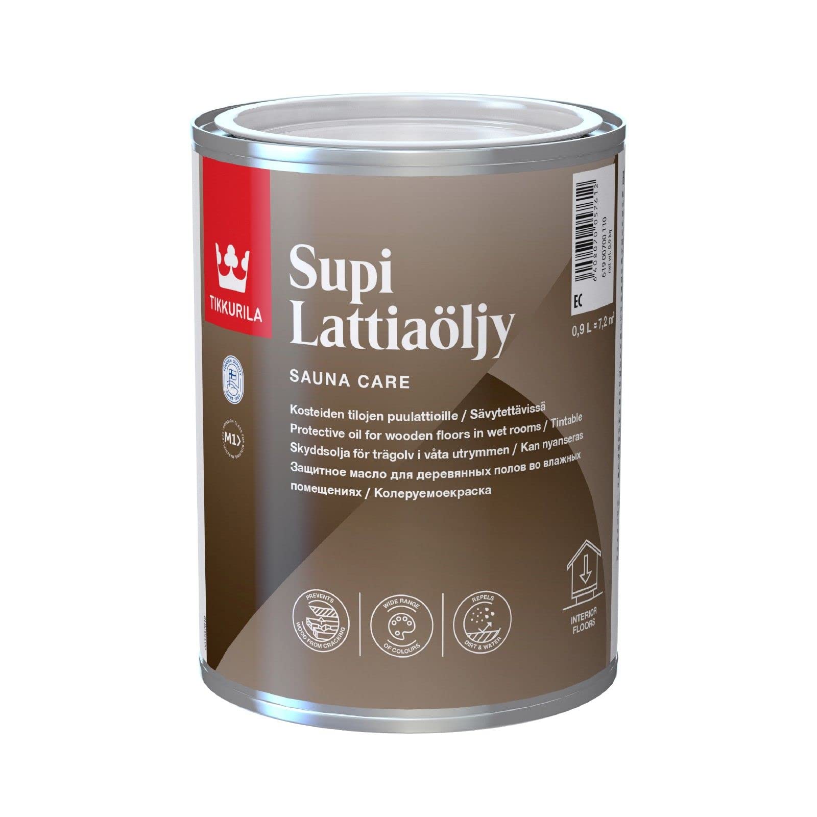 TIKKURILA Supi Lattiaolju Floor Protection 0.9 L Colourless