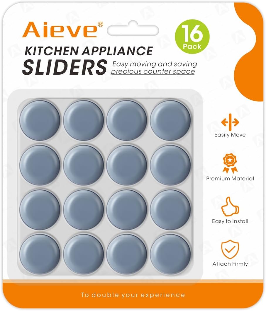 Aieve Appliance Slider, 16Pcs Appliance Sliders for Kitchen