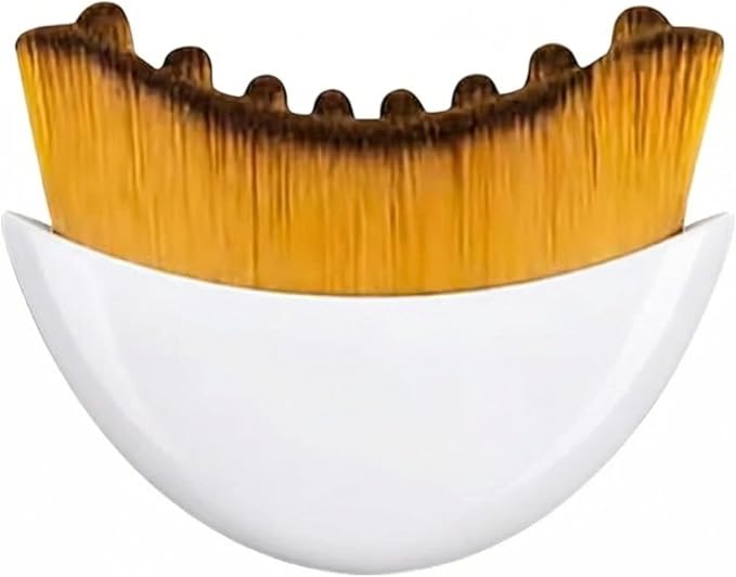 Lymphatic Contour Face Brush for Sculpting – Anti-Puffiness, Detox & Lift, Improves Skin Glow & Absorption (White)