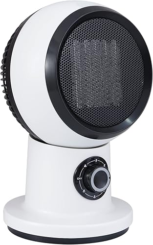 Miniatura 8 de Simple Deluxe Calentador de espacio portátil, calentador de manta para cama interior, calentamiento rápido de 3 segundos de 1200 W, calentador