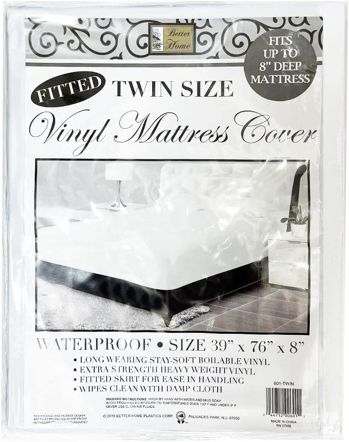 Vinyl Mattress Cover Zippered Encasement Protector Heavy
