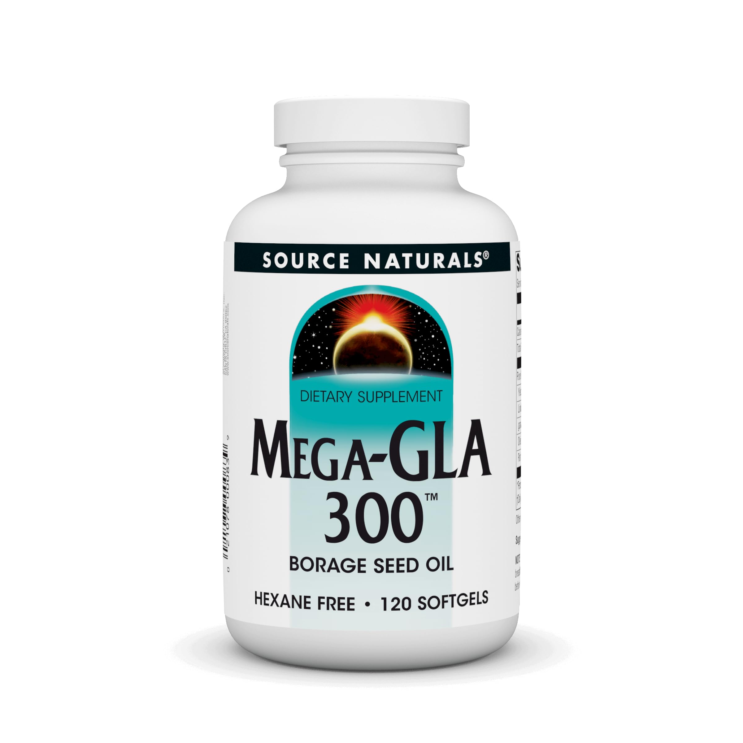Source Naturals Mega-GLA 300 Borage Seed Oil, 120 caps