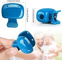 Vista 2 de Paquete de 6 fundas para cepillos de dientes portátiles para cepillos de dientes, clips de almacenamiento para cepillos de dientes, tapa