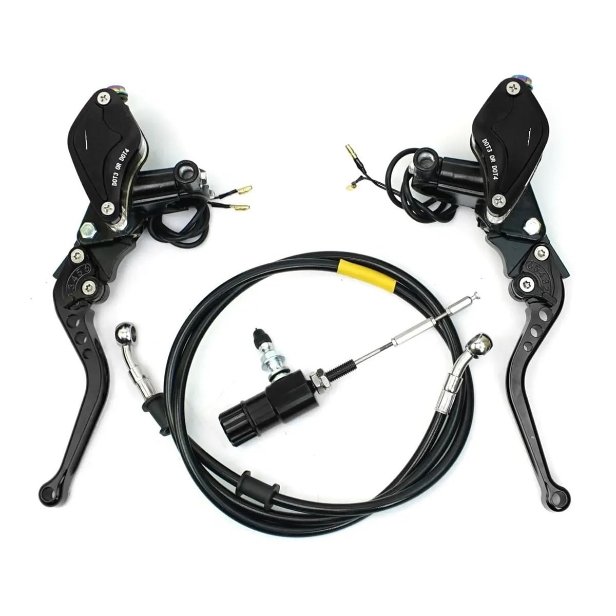 MLIOJU Motorcycle Clutch Lever 22mm Motorcycle Hydraulic Clutch Brake Master Cylinder Lever for Dirt Bike Sport Bike Scooter Motocross Off Road