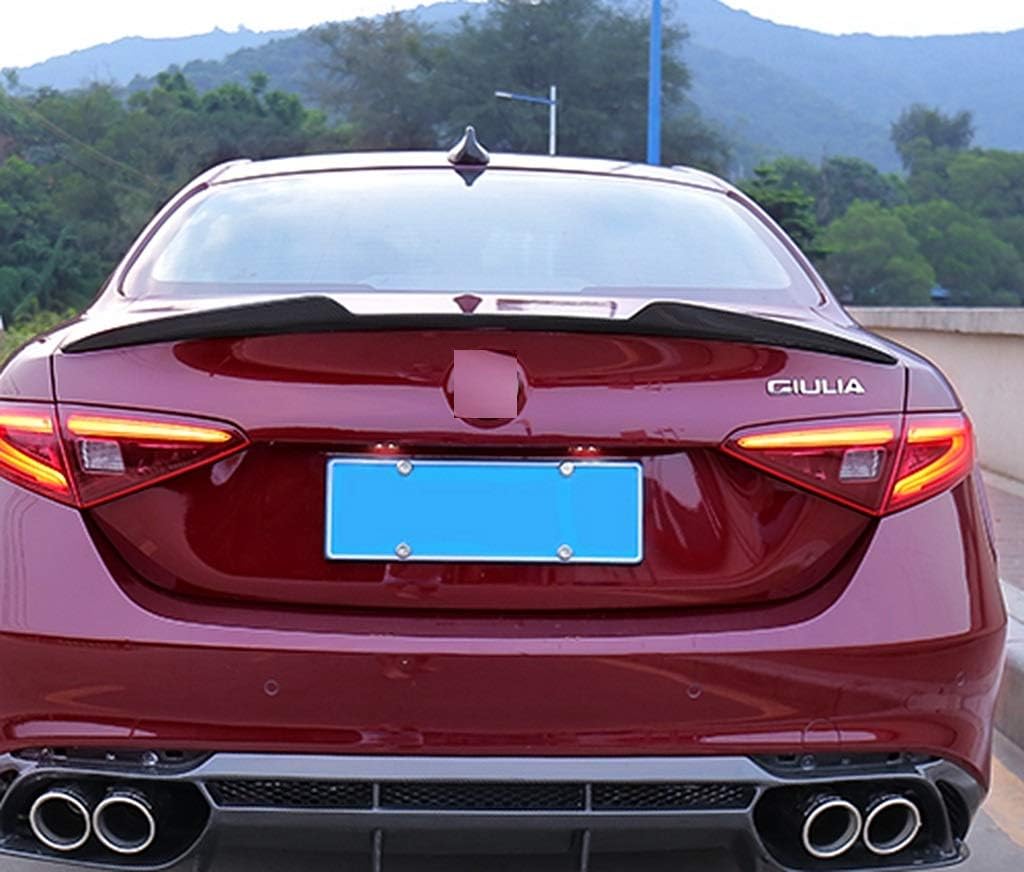 New Carbon Fiber Rear Trunk Spoiler Compatible with ALFA Romeo Giulia 2016-2020 (M4-Style)