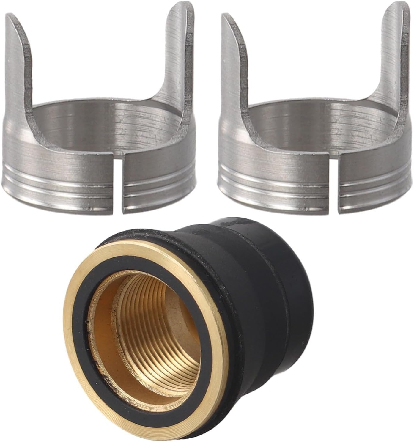 3PCS Plasma Cutter Consumables Double Pointed Spacer Guide Retaining Cap Replacement Parts, Fit For Harbor Fit For Freight Fit For IPT-60 Torch Metal, Metal Fabrication Tools