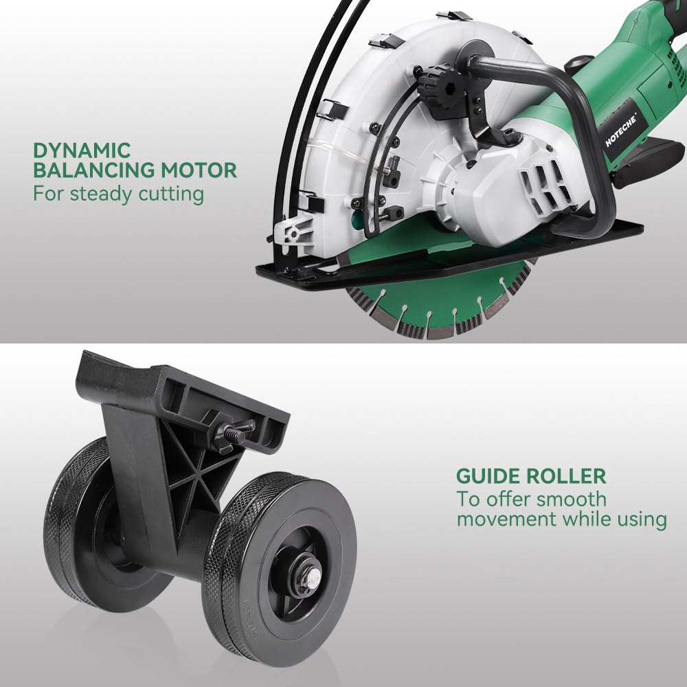 Hoteche 14" Electric Concrete Saw - 2600W -5