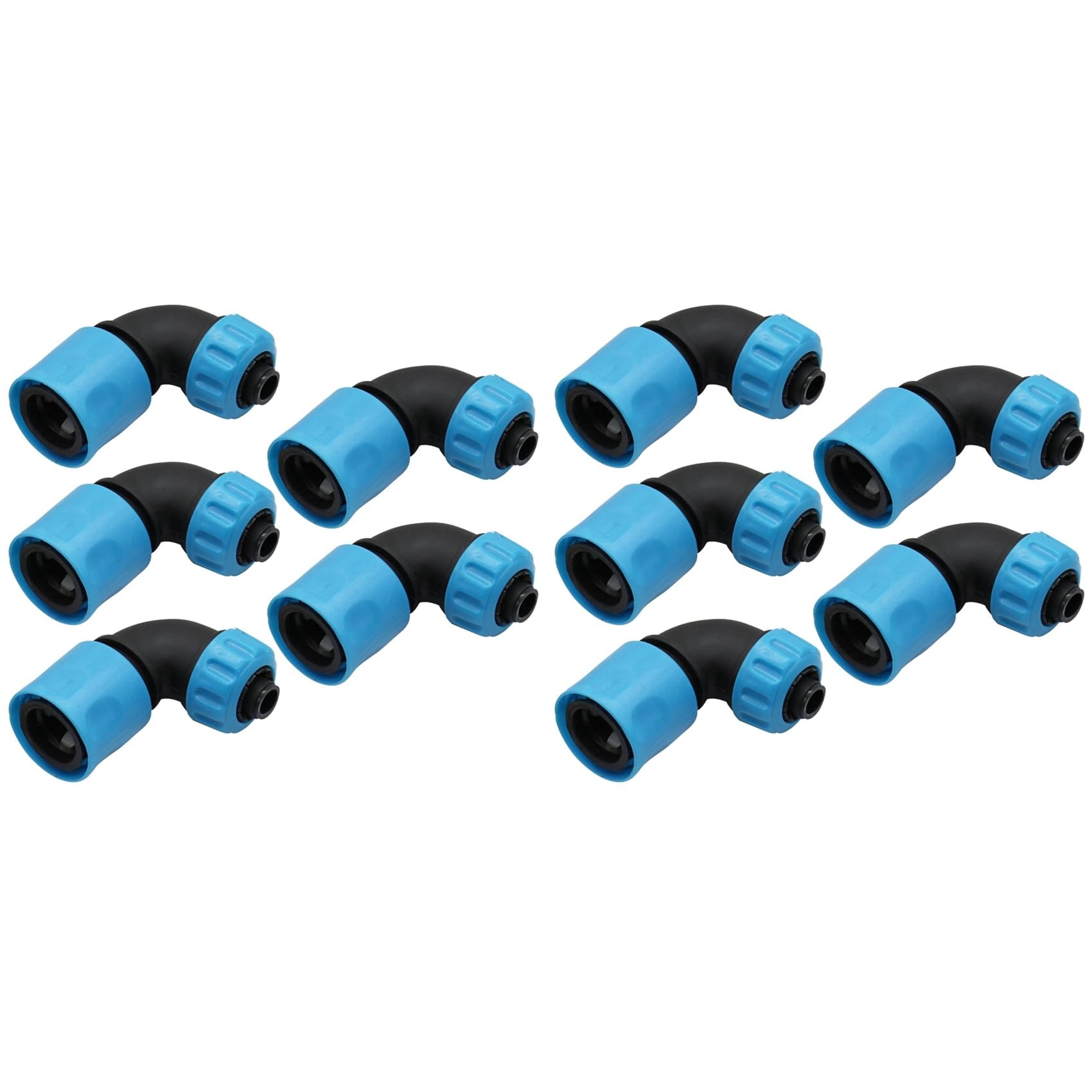 Jnchdghwa As Shown 10X 90 Degree Elbow Quick Connector 16Mm Abs Garden Irrigation Car Wash Hose Quick Connect Faucet Connector