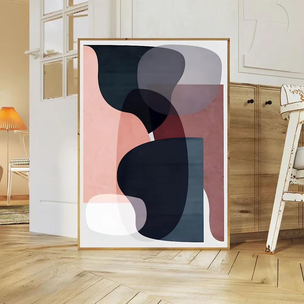 DFZEWKI Graphic Abstract Poster Canvas Painting Art Modern Home Living Room Bedroom(30x40cm(12x16in)/No frame)