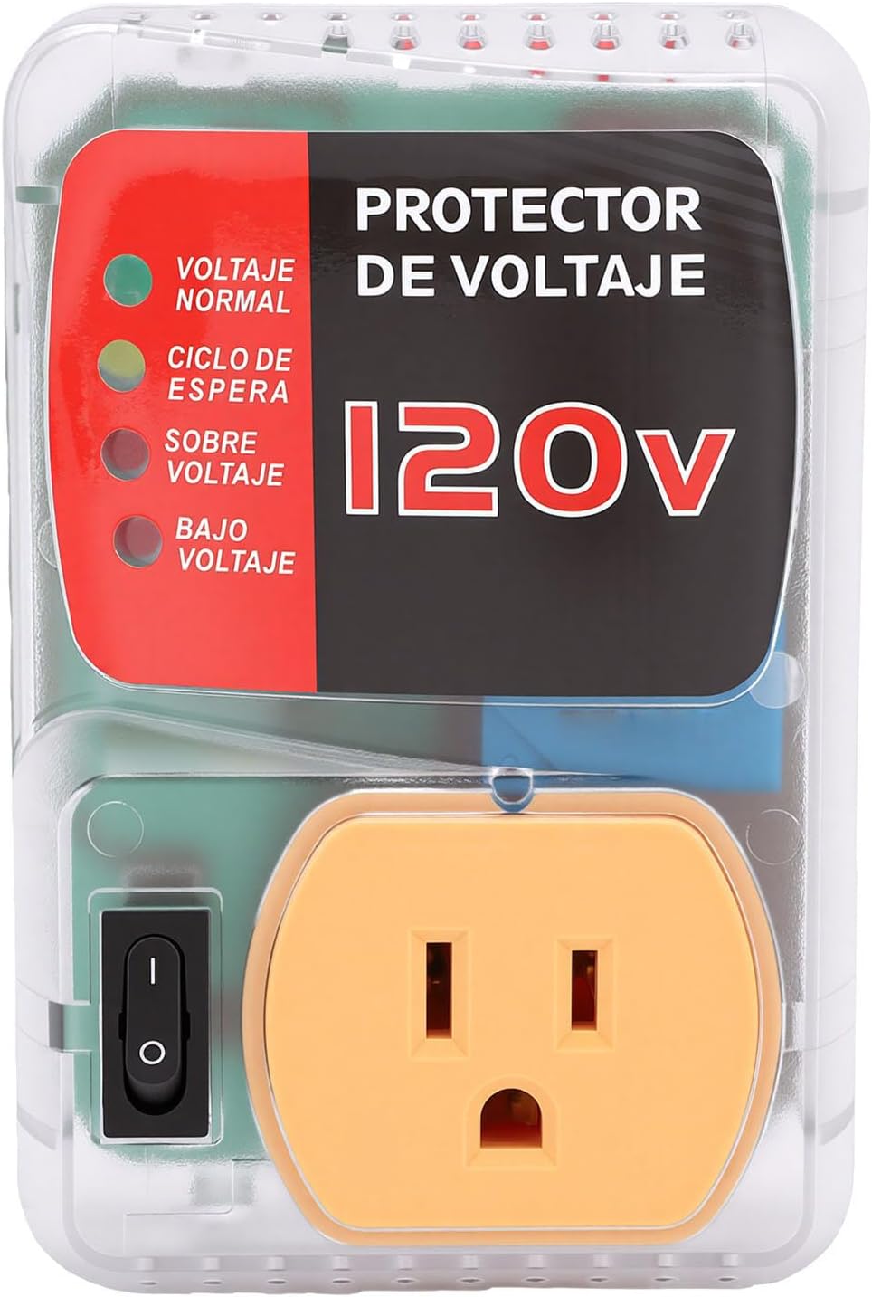 Hilitand Voltage Protector, 20A 2400W Protector with 3 Minute Start Delay and Over Under Voltage Protection for Refrigerator Air Conditioner TV PC Home Appliances (US Plug)